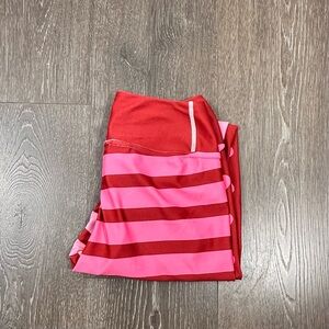 Vastitch Valentine Heart Striped‎ Leggings Sz M